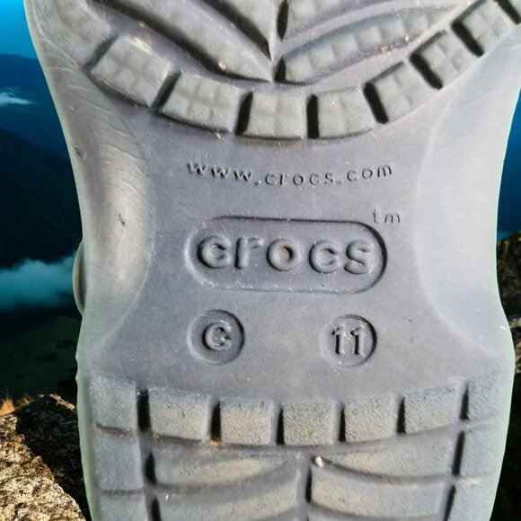 Crocs Classic Youth Size 11 Blue Comfort Shoes 12439 - Picture 8 of 8